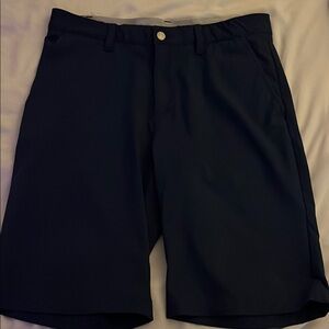 adidas Black Flat Front Athletic Shorts